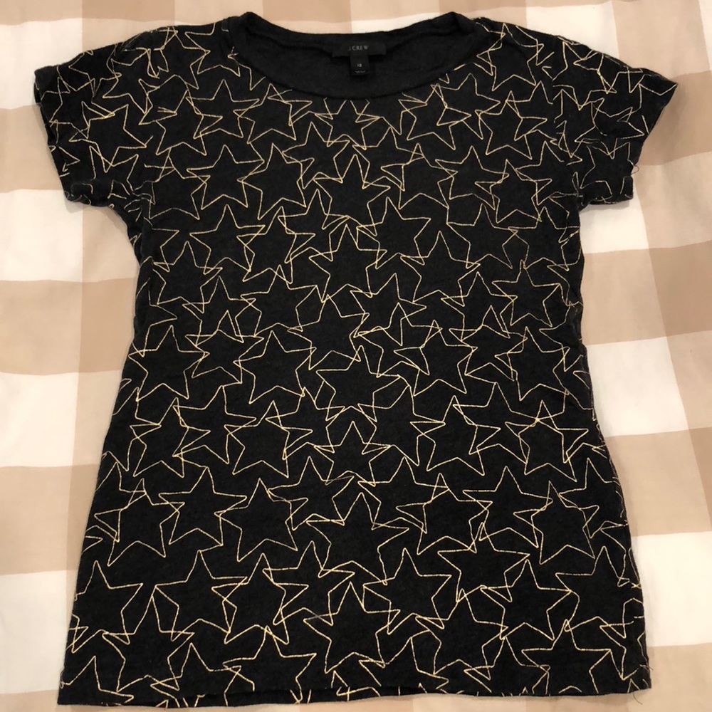 J crew metallic star T-shirt